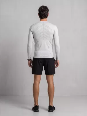 Funktionelle Kompression t -Shirt von Männern mit langarmiger Prämie ALTISPORT VOJ/ALM095TR03 GRAU