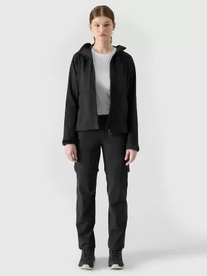 Frauen -Softshelljacke für Frauen 4F WSS25TSOFF315 TIEF SCHWARZ