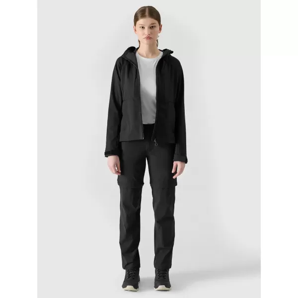  Frauen -Softshelljacke für Frauen 4F WSS25TSOFF315 TIEF SCHWARZ 