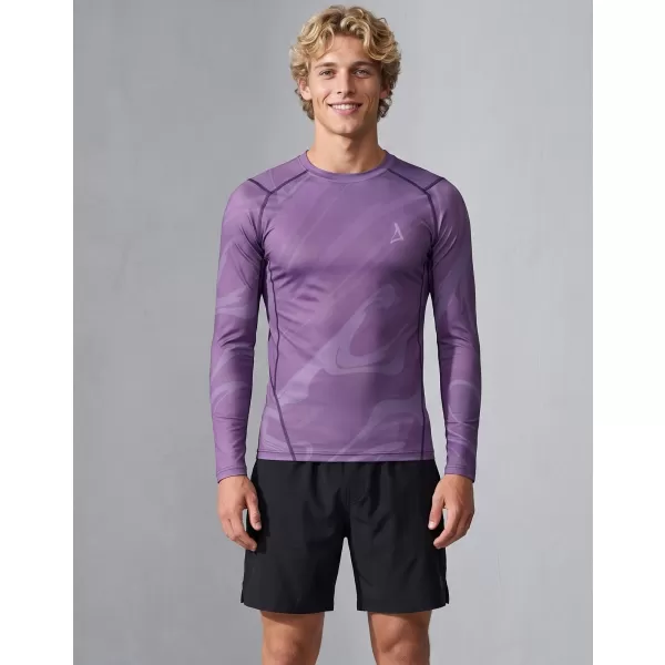  Funktionelle Kompression t -Shirt von Männern mit langarmiger Prämie ALTISPORT VOJ/ALM072TR03 LILA 