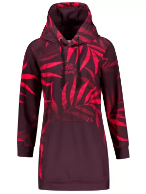 Funktionaler erweiterter Sweatshirt -Prämie von Frauen ALTISPORT VOJ/ALW094MI03 WEIN/ROT