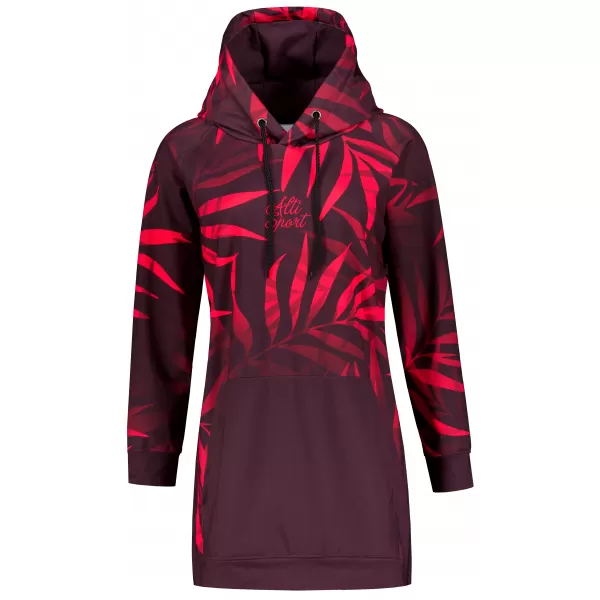  Funktionaler erweiterter Sweatshirt -Prämie von Frauen ALTISPORT VOJ/ALW094MI03 WEIN/ROT 