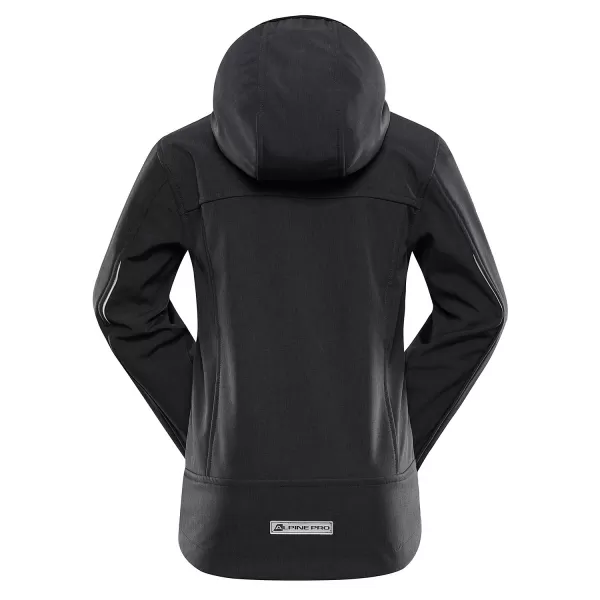  Softshell -Jacke zögern ALPINE PRO OMANO 2 SCHWARZ 