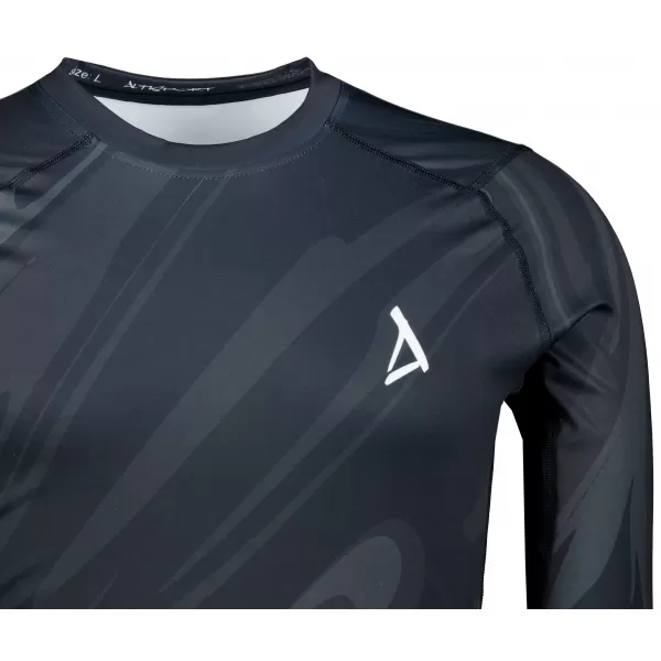  Funktionelle Kompression t -Shirt von Männern mit langarmiger Prämie ALTISPORT VOJ/ALM072TR03 SCHWARZ 