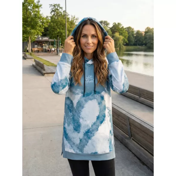  Funktionaler erweiterter Sweatshirt -Prämie von Frauen ALTISPORT VOJ/ALW093MI03 HELLBLAU 
