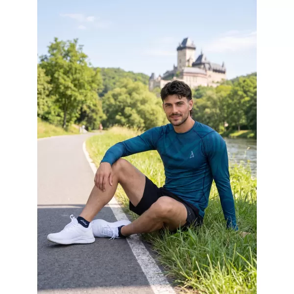  Funktionelle Kompression t -Shirt von Männern mit langarmiger Prämie ALTISPORT VOJ/ALM072TR03 KEROSIN 