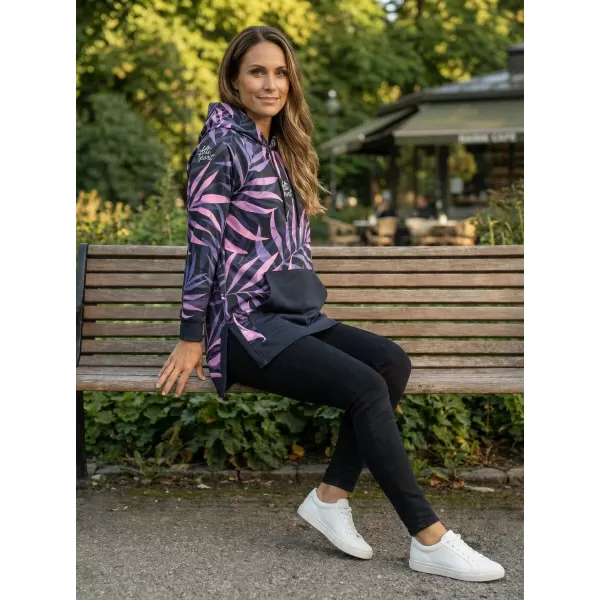  Funktionaler erweiterter Sweatshirt -Prämie von Frauen ALTISPORT VOJ/ALW094MI03 SCHWARZ/LILA 