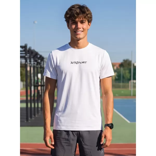  Männer funktionaler T -Shirt Premium ALTISPORT BĚŽEC VOJ/ALM091TR01 WEIß 