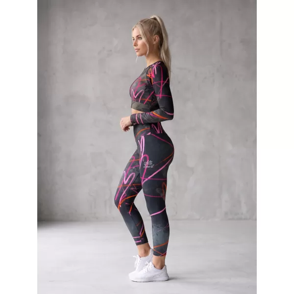  Funktionaler Ernteoberteil der Frauen mit langen Ärmeln Premium ALTISPORT VOJ/ALW082TR04 SCHWARZ 