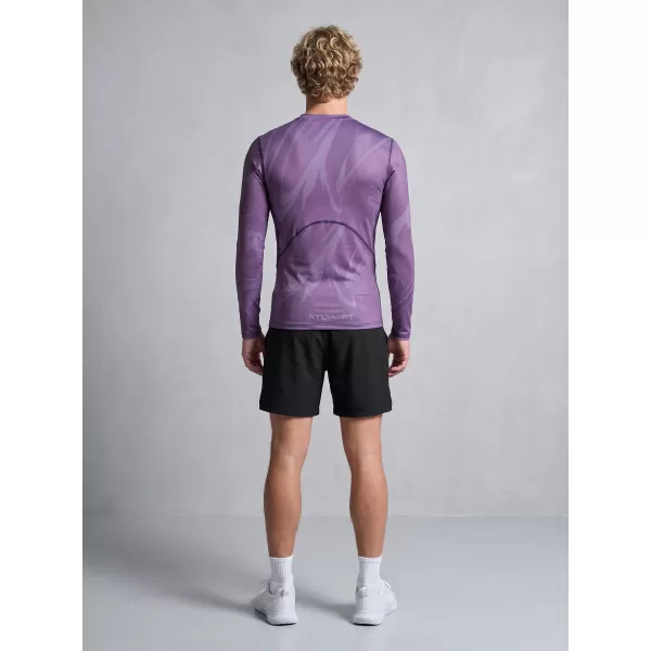  Funktionelle Kompression t -Shirt von Männern mit langarmiger Prämie ALTISPORT VOJ/ALM072TR03 LILA 
