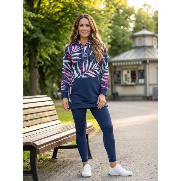  Funktionaler erweiterter Sweatshirt -Prämie von Frauen ALTISPORT VOJ/ALW094MI03 PINK/MINZE 