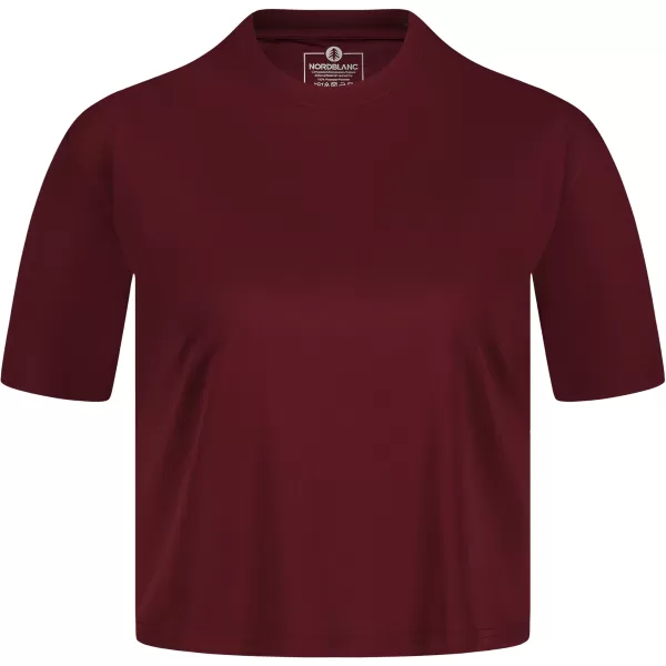  Funktionelles Crop-Top für Damen NORDBLANC NBSLF8028 BURGUND 