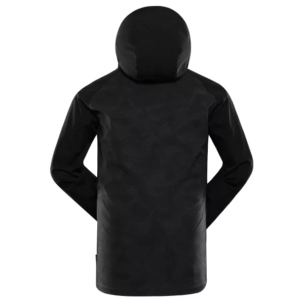  Herren -Softshelljacke ALPINE PRO HOOR SCHWARZ/GRAU 