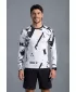 Funktionelle Kompression t -Shirt von Männern mit langarmiger Prämie ALTISPORT VOJ/ALM079TR03 WEIß -UND -SCHWARZ