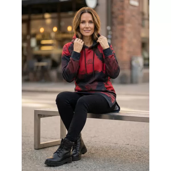  Funktionaler erweiterter Sweatshirt -Prämie von Frauen ALTISPORT VOJ/ALW093MI03 ROT 