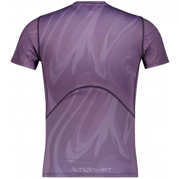 Funktionelle Komprimierung t -Shirt von Männern mit kurzer Ärmelnprämie ALTISPORT VOJ/ALM072TR04 LILA 