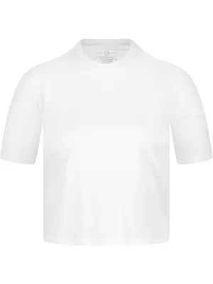 Funktionelles Crop-Top für Damen NORDBLANC NBSLF8028 WEIß