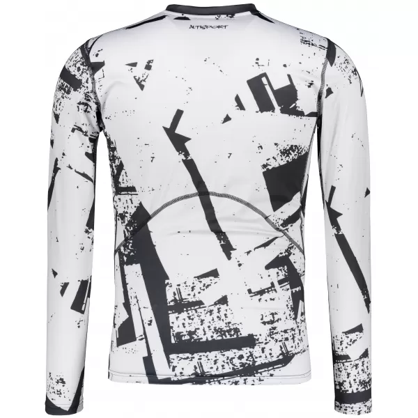  Funktionelle Kompression t -Shirt von Männern mit langarmiger Prämie ALTISPORT VOJ/ALM079TR03 SCHWARZ -GRAY 