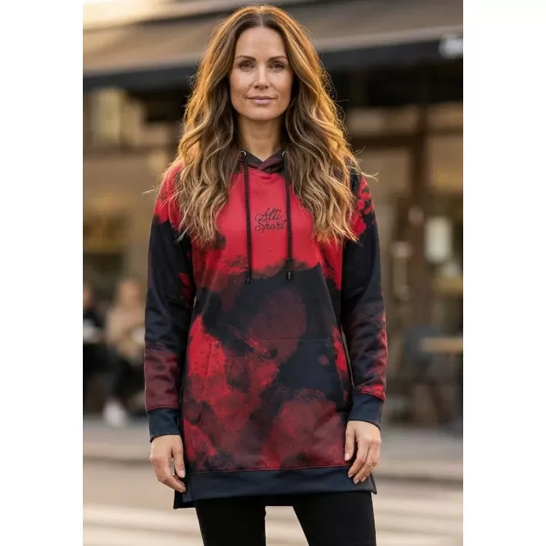  Funktionaler erweiterter Sweatshirt -Prämie von Frauen ALTISPORT VOJ/ALW093MI03 ROT 