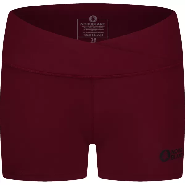  Fitness-Shorts für Damen NORDBLANC NBSPL8038 BURGUND 