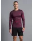 Funktionelle Kompression t -Shirt von Männern mit langarmiger Prämie ALTISPORT VOJ/ALM072TR03 WEINRÖTET