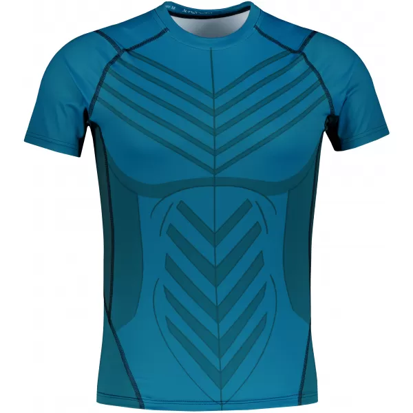  Funktionelle Komprimierung t -Shirt von Männern mit kurzer Ärmelnprämie ALTISPORT VOJ/ALM095TR04 KEROSIN 