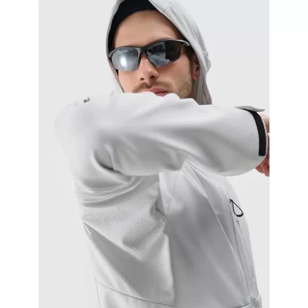  Herren -Softshelljacke 4F WSS25TSOFM313 KALTES HELLGRAU 