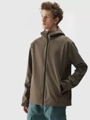 Herren -Softshelljacke 4F WSS25TSOFM324 BRAUN