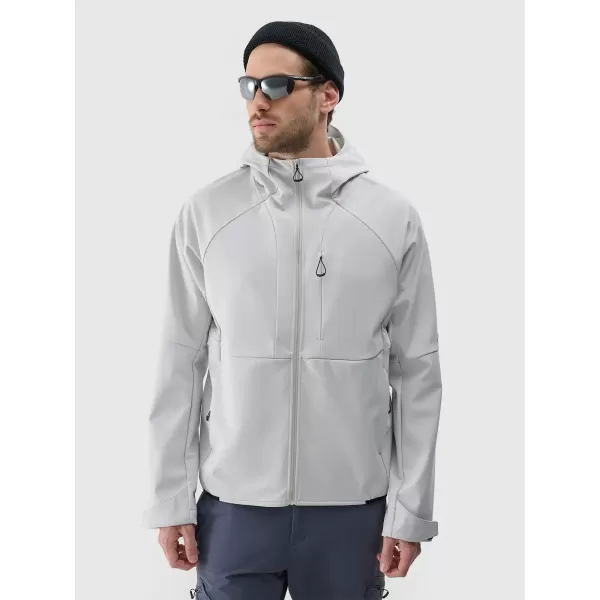  Herren -Softshelljacke 4F WSS25TSOFM313 KALTES HELLGRAU 