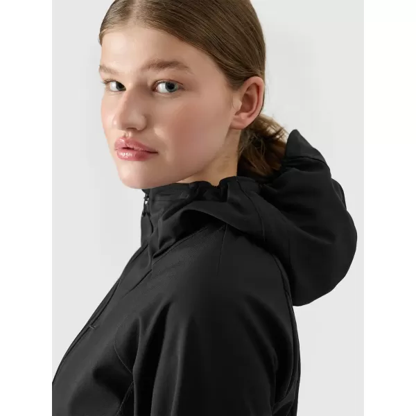  Frauen -Softshelljacke für Frauen 4F WSS25TSOFF315 TIEF SCHWARZ 