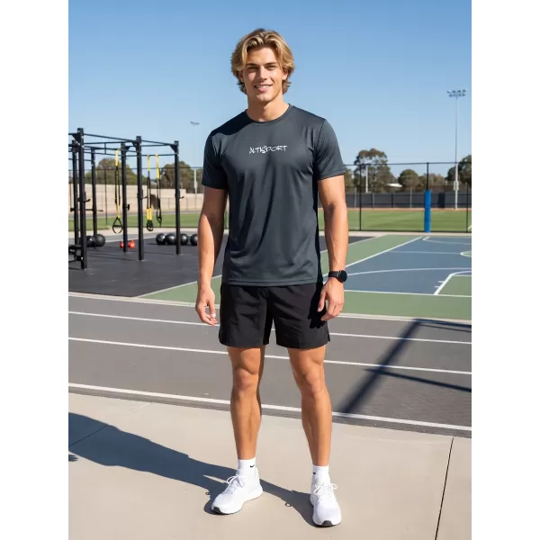  Männer funktionaler T -Shirt Premium ALTISPORT BĚŽEC VOJ/ALM091TR01 SCHWARZ 