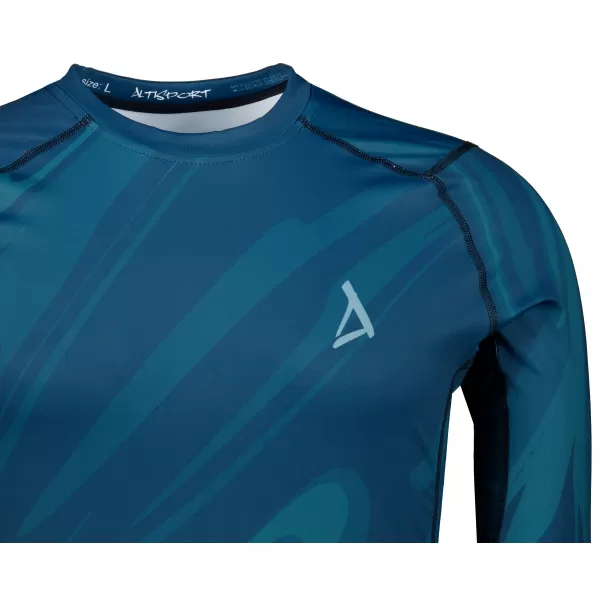  Funktionelle Kompression t -Shirt von Männern mit langarmiger Prämie ALTISPORT VOJ/ALM072TR03 KEROSIN 