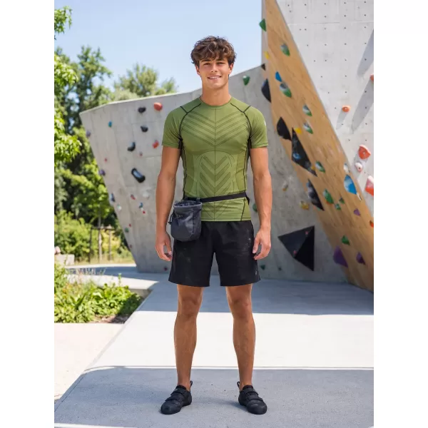  Funktionelle Komprimierung t -Shirt von Männern mit kurzer Ärmelnprämie ALTISPORT VOJ/ALM095TR04 GRÜN 
