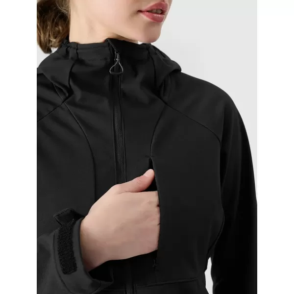  Frauen -Softshelljacke für Frauen 4F WSS25TSOFF315 TIEF SCHWARZ 
