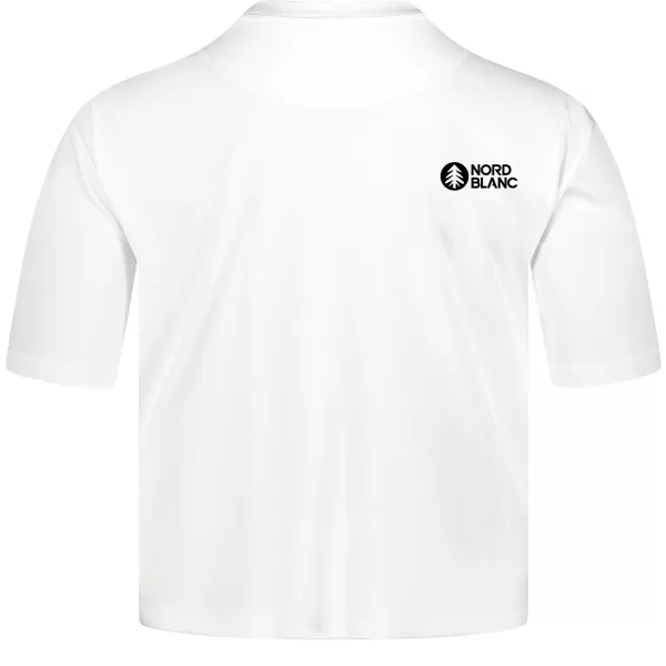  Funktionelles Crop-Top für Damen NORDBLANC NBSLF8028 WEIß 