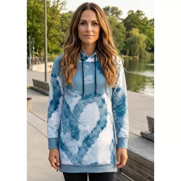  Funktionaler erweiterter Sweatshirt -Prämie von Frauen ALTISPORT VOJ/ALW093MI03 HELLBLAU 