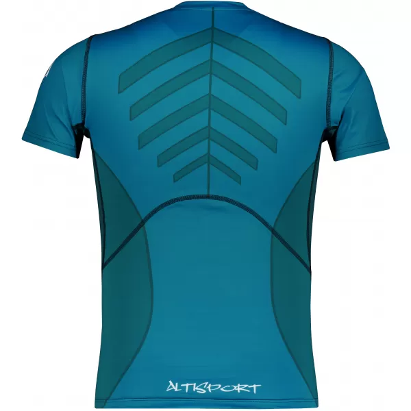  Funktionelle Komprimierung t -Shirt von Männern mit kurzer Ärmelnprämie ALTISPORT VOJ/ALM095TR04 KEROSIN 