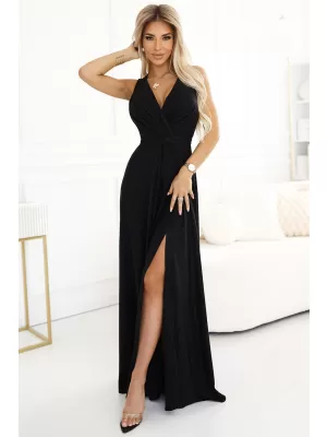 Kleid NUMOCO MONIQUE 587-1 SCHWARZ MIT GLITZER