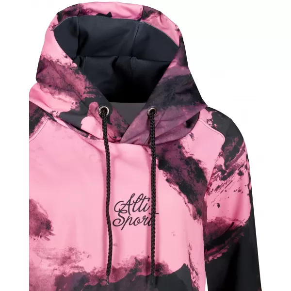  Funktionaler erweiterter Sweatshirt -Prämie von Frauen ALTISPORT VOJ/ALW093MI03 PINK/SCHWARZ 