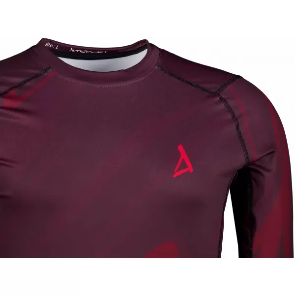  Funktionelle Kompression t -Shirt von Männern mit langarmiger Prämie ALTISPORT VOJ/ALM072TR03 WEINRÖTET 