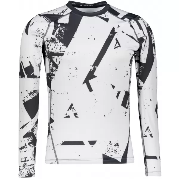  Funktionelle Kompression t -Shirt von Männern mit langarmiger Prämie ALTISPORT VOJ/ALM079TR03 SCHWARZ -GRAY 