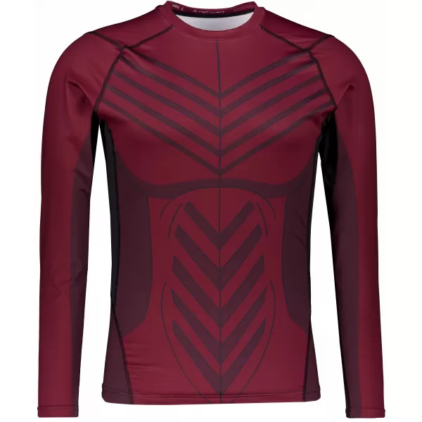  Funktionelle Kompression t -Shirt von Männern mit langarmiger Prämie ALTISPORT VOJ/ALM095TR03 WEINRÖTET 
