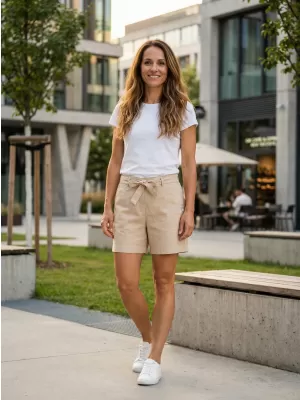 Damenshorts ALTISPORT ETHEL BEIGE