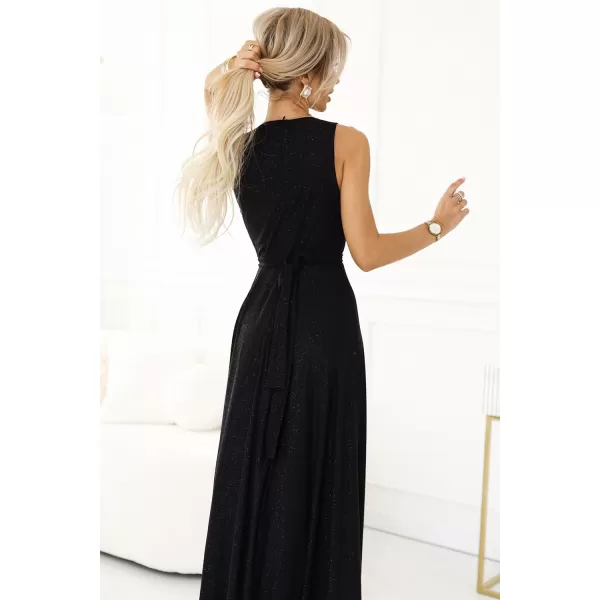  Kleid NUMOCO MONIQUE 587-1 SCHWARZ MIT GLITZER 