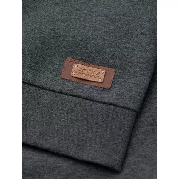  Herren -Sweatshirt OMBRE OM-SSZP-0186 GRAPHIT MELANGE 