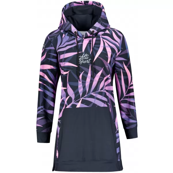  Funktionaler erweiterter Sweatshirt -Prämie von Frauen ALTISPORT VOJ/ALW094MI03 SCHWARZ/LILA 