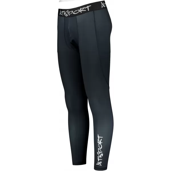  Herrensport -Leggings langer Prämie ALTISPORT VOJ/ALM000LEG01 SCHWARZ 