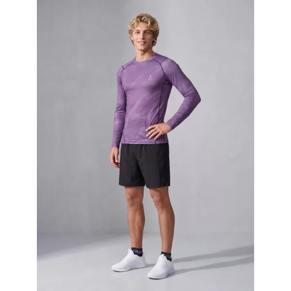  Funktionelle Kompression t -Shirt von Männern mit langarmiger Prämie ALTISPORT VOJ/ALM072TR03 LILA 