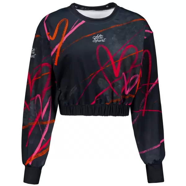  Funktionelle Sweatshirt -Premium von Frauen von Frauen ALTISPORT VOJ/ALW082MI08 SCHWARZ 