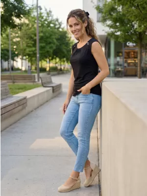 Tanktop ALTISPORT ELKI SCHWARZ